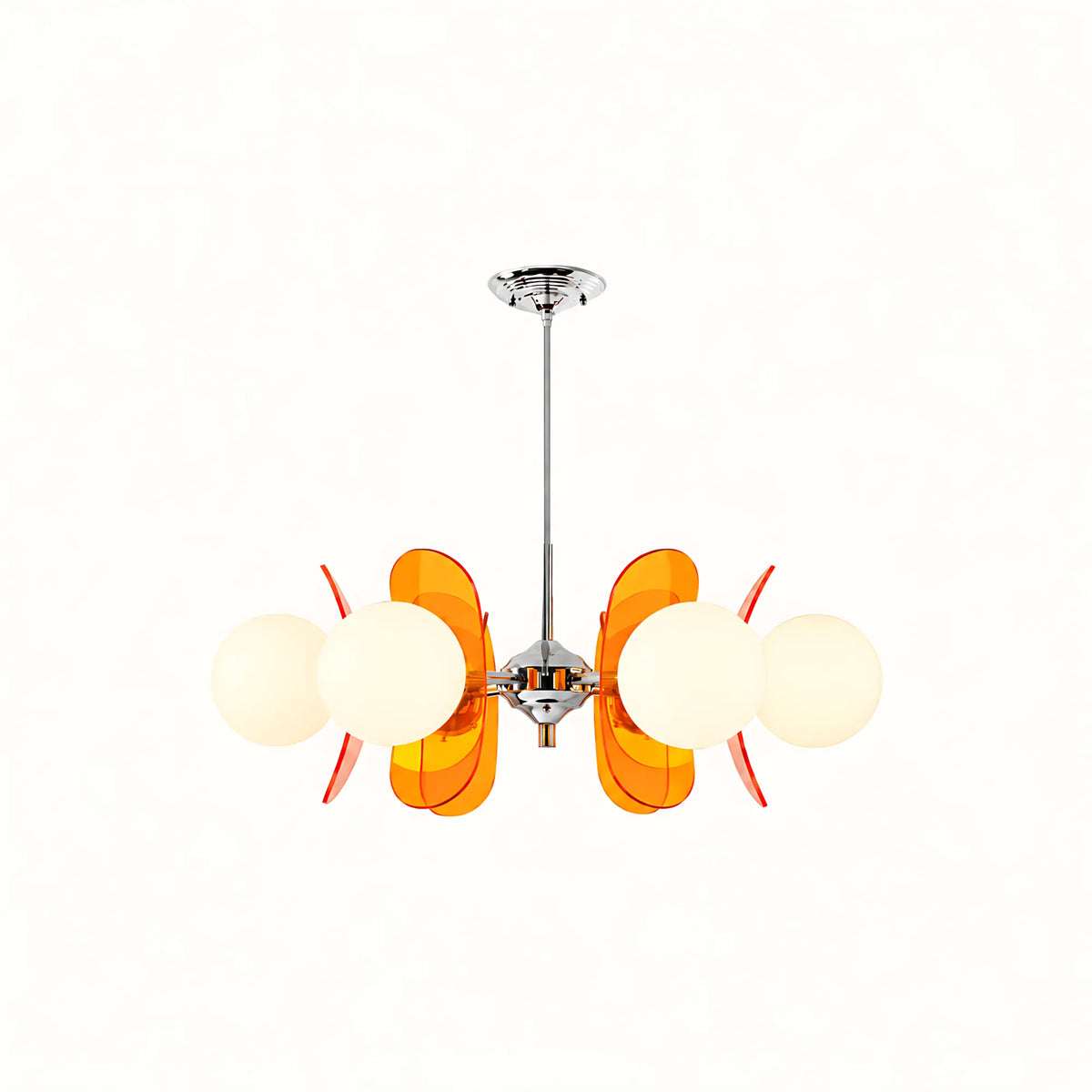 Vintage Petal Globe Chandelier