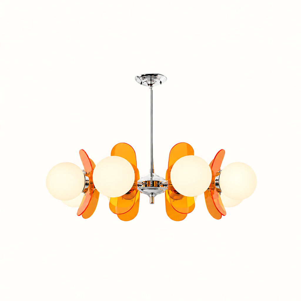 Vintage Petal Globe Chandelier