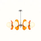 Vintage Petal Globe Chandelier