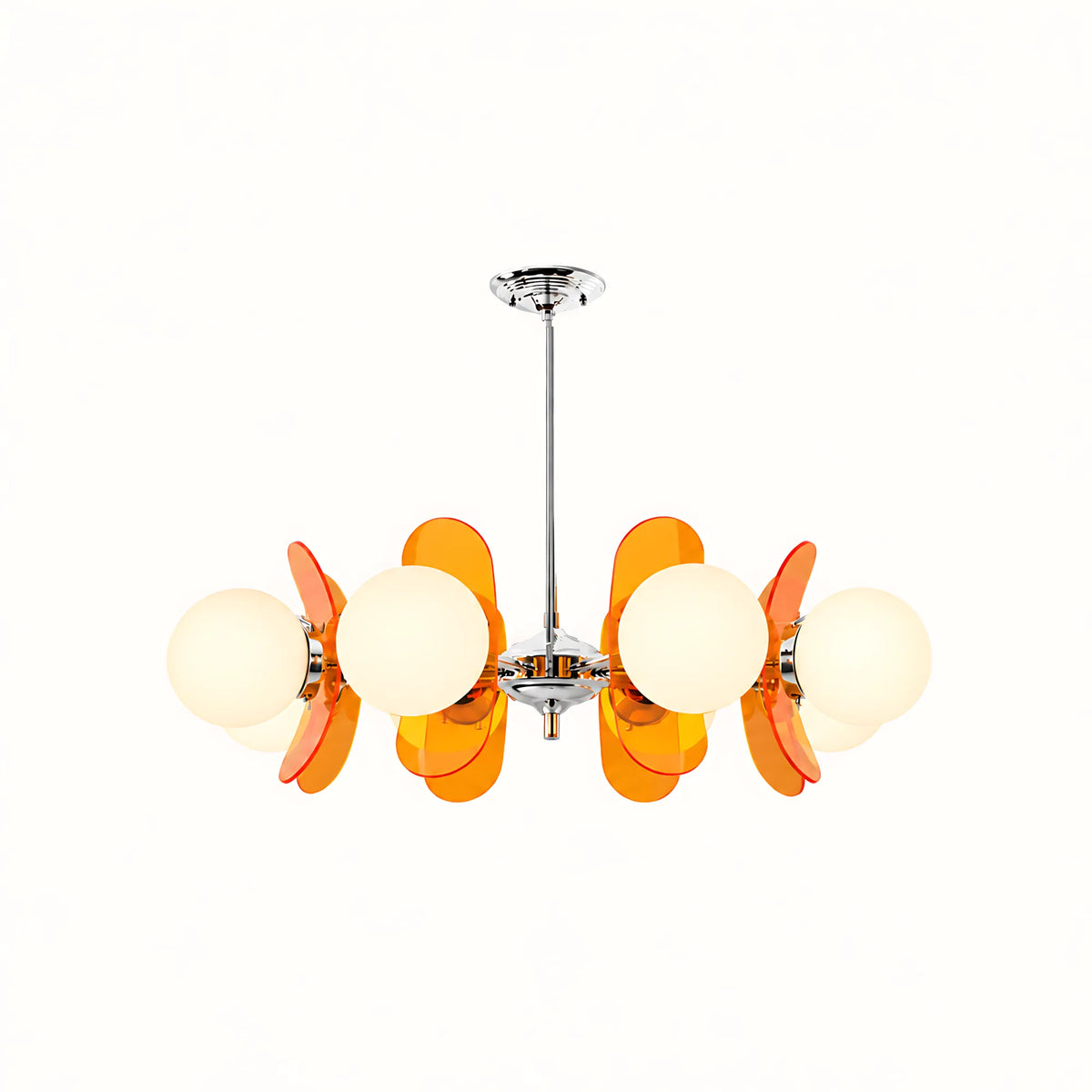 Vintage Petal Globe Chandelier