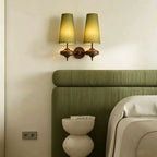 Vintage Tapered Fabric Wall Light