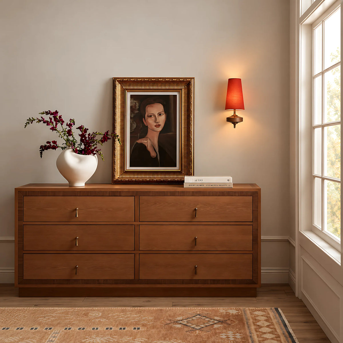 Vintage Tapered Fabric Wall Light