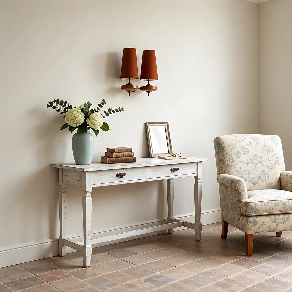 Vintage Tapered Fabric Wall Light