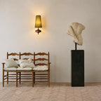 Vintage Tapered Fabric Wall Light