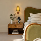 Vintage Tapered Fabric Wall Light