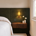 Vintage Tapered Fabric Wall Light