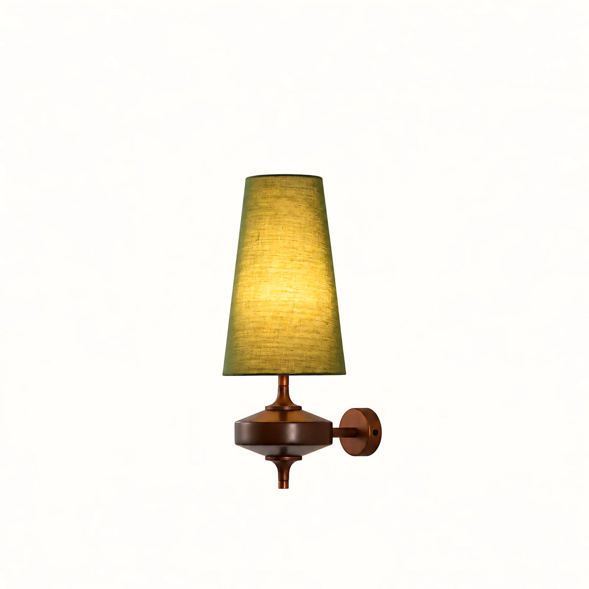 Vintage Tapered Fabric Wall Light