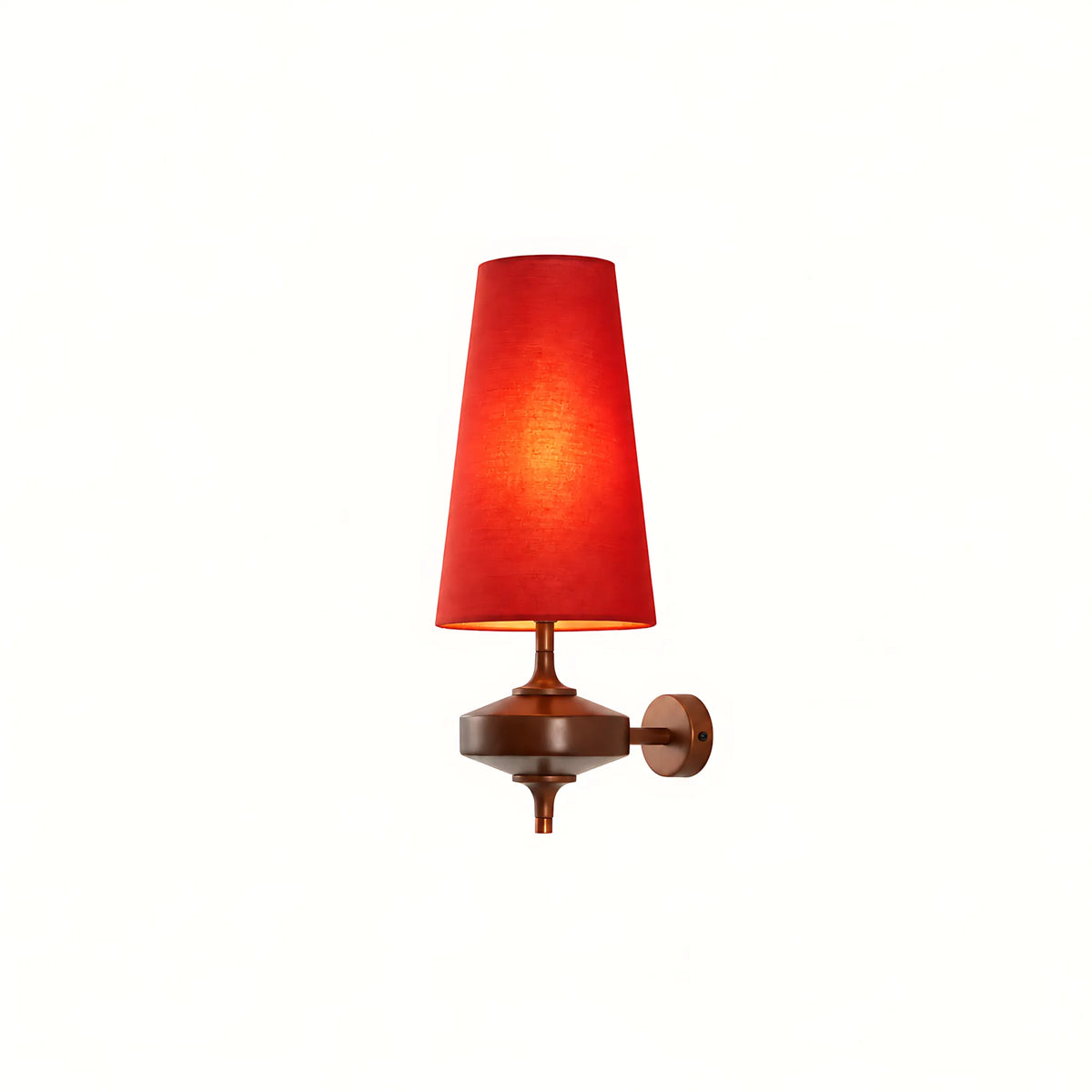 Vintage Tapered Fabric Wall Light