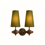 Vintage Tapered Fabric Wall Light