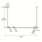 Virello Adjustable Double-Rod Spotlight Pendant Light