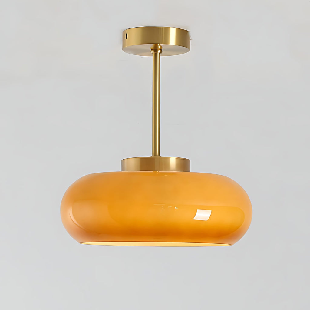 Luna Amber Glass Pendant Light Ceshi