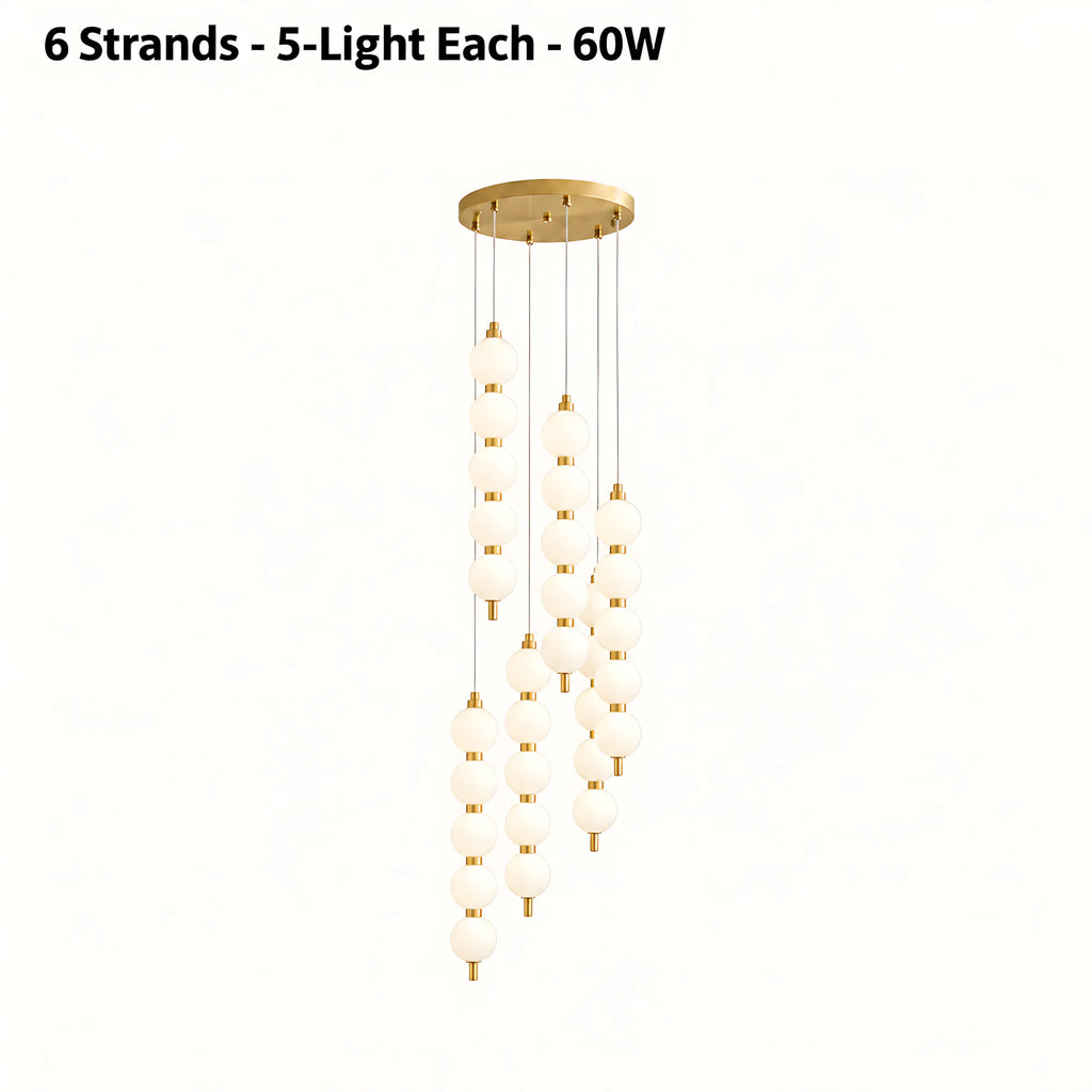 Luma Pearl Cascade Pendant Light