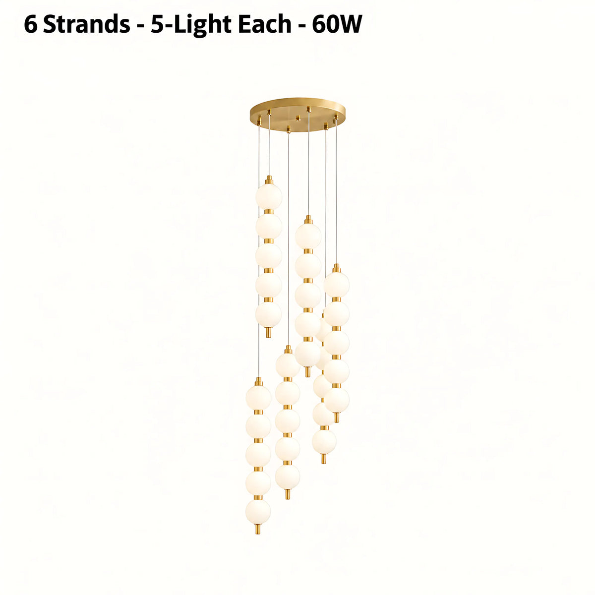 Luma Pearl Cascade Pendant Light
